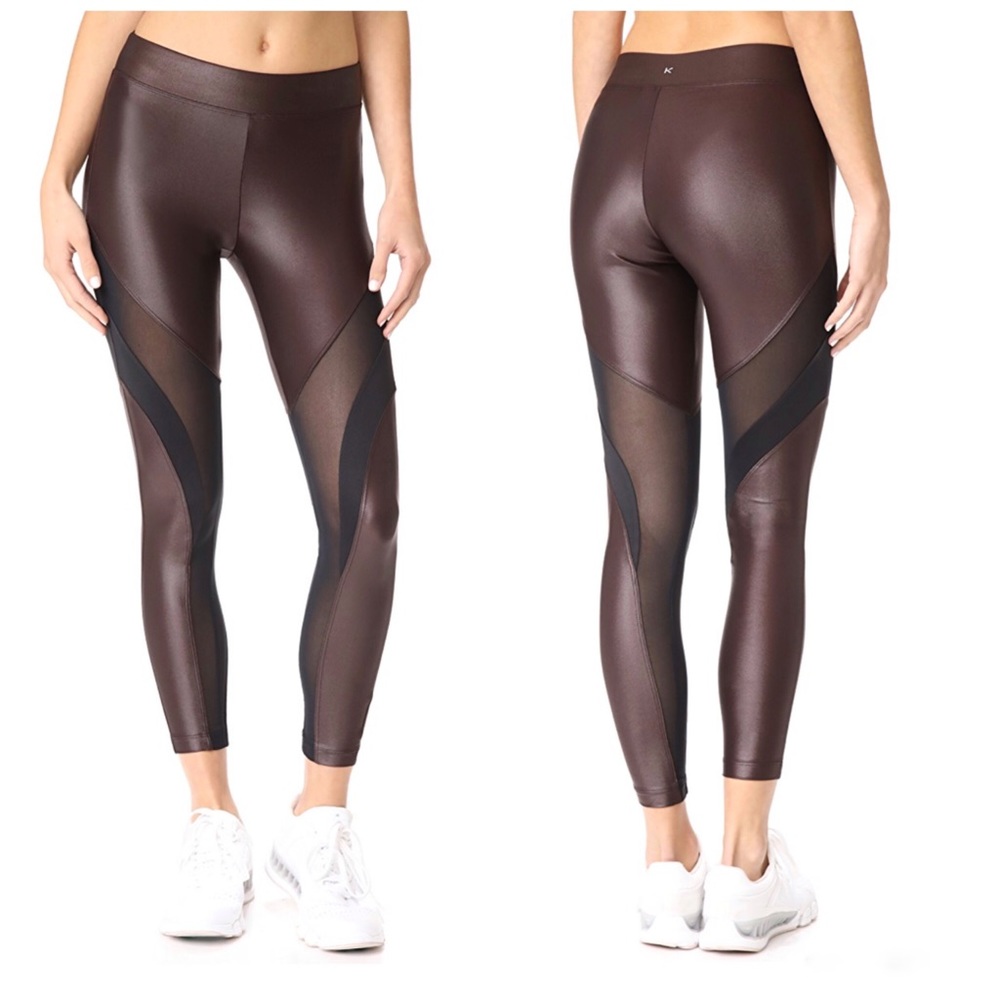 KORAL ACTIVEWEAR Frame Leggings Choco W/Black, S/M